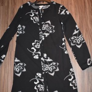 Black & White Floral Dress